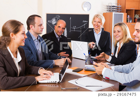 Business people during conference call Business people during conference call 29167475