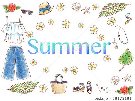 夏のイメージのイラスト素材 29175191 Pixta