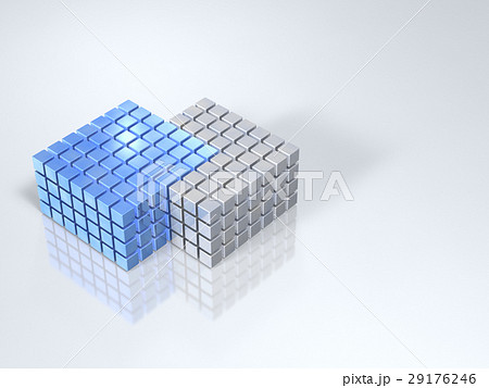 同化を表すアブストラクト3DCGイラスト 29176246