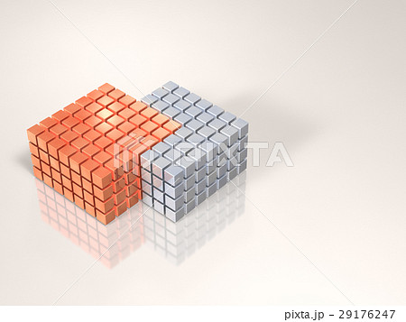 同化を表すアブストラクト3DCGイラスト 29176247