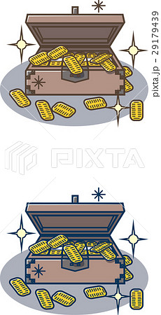 千両箱のイラスト素材