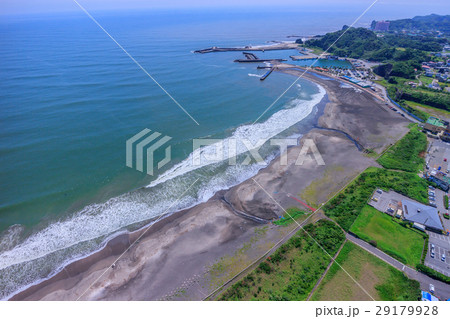 九十九里一宮町釣ヶ崎海岸　一宮東浪見海岸周辺を空撮 29179928