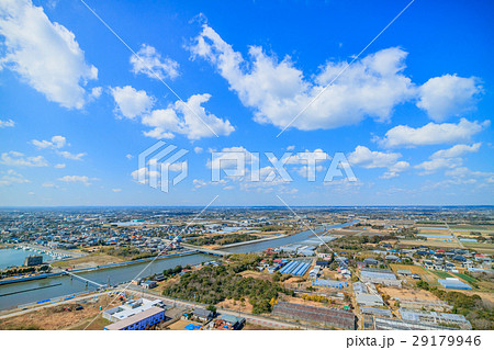 山武郡九十九里町　作田海水浴場付近を空撮 29179946