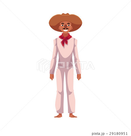 Mexican man in traditional national costume and Mexican man in traditional national costume and 29180951