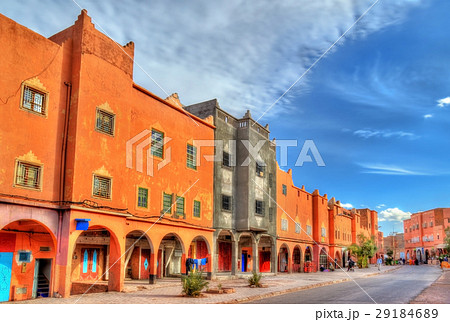 Street of Ouarzazate, a city in south-central Street of Ouarzazate, a city in south-central 29184689