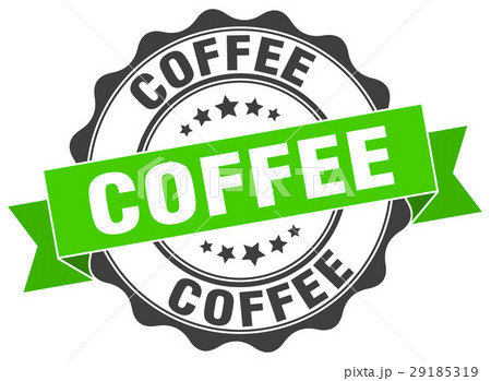 coffee stamp. sign. seal 29185319