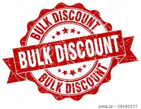 bulk discount stamp. sign. seal 29185577