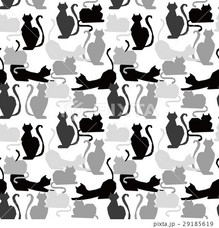 猫のシームレスパターン 29185619