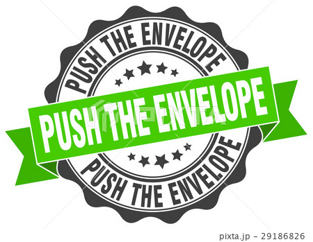push the envelope stamp. sign. seal 29186826