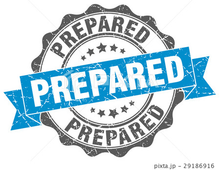 prepared stamp. sign. seal 29186916