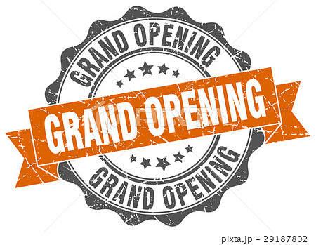 grand opening stamp. sign. seal grand opening stamp. sign. seal 29187802
