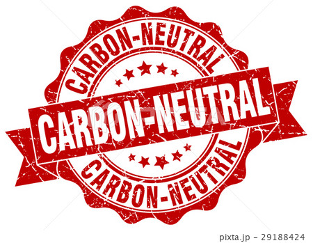 carbon-neutral stamp. sign. seal 29188424