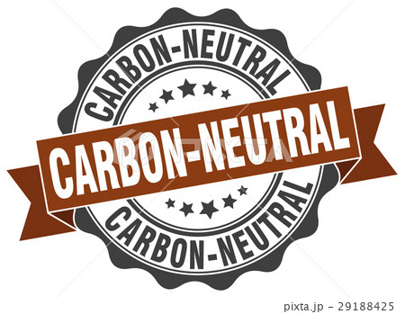 carbon-neutral stamp. sign. seal 29188425