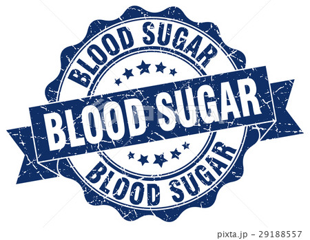 blood sugar stamp. sign. seal 29188557