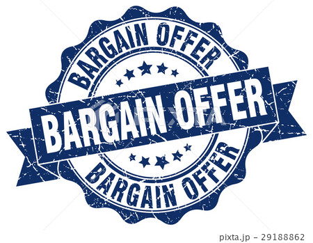 bargain offer stamp. sign. seal 29188862