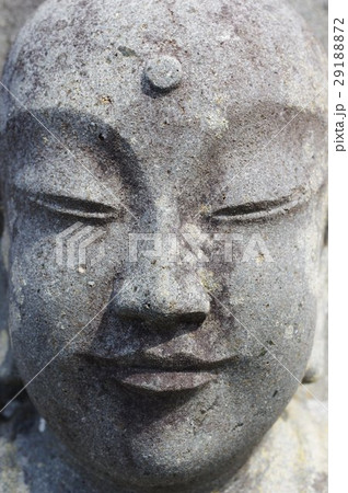 信州の文化財 名工 守屋貞治の石仏 延命地蔵菩薩像 頭部拡大(長野県木曽町福島長福寺) 信州の文化財 名工 守屋貞治の石仏 延命地蔵菩薩像 頭部拡大(長野県木曽町福島長福寺) 29188872