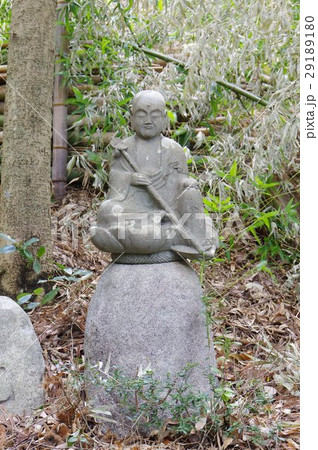 信州の文化財　名工　守屋貞治の石仏　延命地蔵菩薩像　正面縦　中川村牧ヶ原（新井家墓地） 29189180