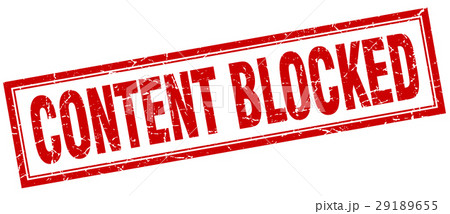 content blocked square stamp 29189655