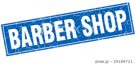 barber shop square stamp barber shop square stamp 29189721