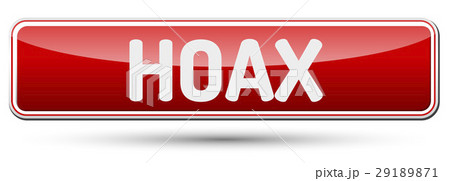 HOAX - Abstract beautiful button with text. HOAX - Abstract beautiful button with text. 29189871