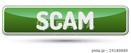 SCAM - Abstract beautiful button with text. SCAM - Abstract beautiful button with text. 29189889