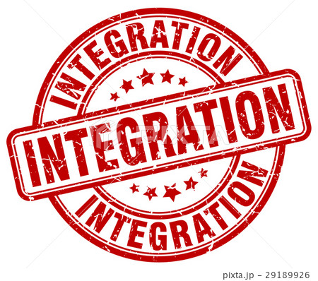 integration red grunge stamp 29189926
