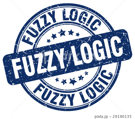 fuzzy logic blue grunge stamp 29190135