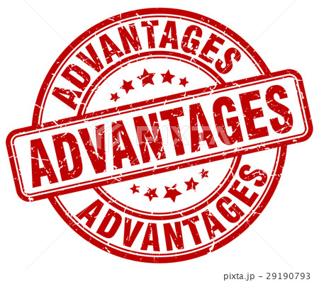 advantages red grunge stamp 29190793
