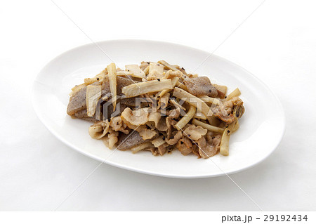ウドと豚肉とこんにゃくのピリ辛炒め 29192434