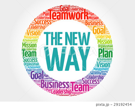 The New Way circle word cloud 29192454