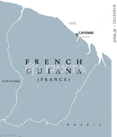 French Guiana political map 29193919