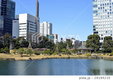 東京　都市風景　旧芝離宮恩賜庭園 29194210