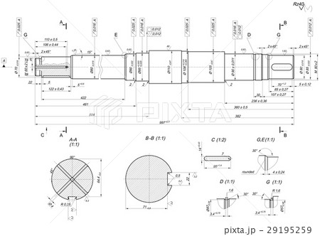 Expanded shaft sketch with crossed elements Expanded shaft sketch with crossed elements 29195259