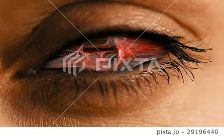 Eye iris with abstract neural dust pattern Eye iris with abstract neural dust pattern 29196440