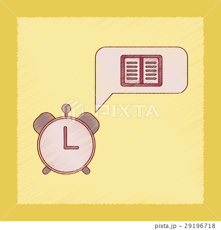 flat shading style icon book alarm clock flat shading style icon book alarm clock 29196718