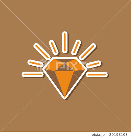 paper sticker on stylish background diamond paper sticker on stylish background diamond 29198103