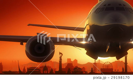 Vladivostok Russia Airplane Take Off Skyline 29198170