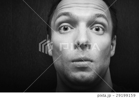 Young surprised Caucasian man 29199159
