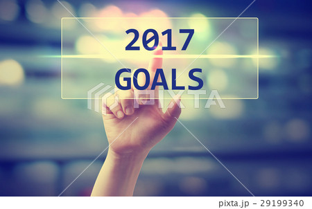 2017 Goals concept with hand 2017 Goals concept with hand 29199340