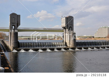 多摩川の堰 29210138