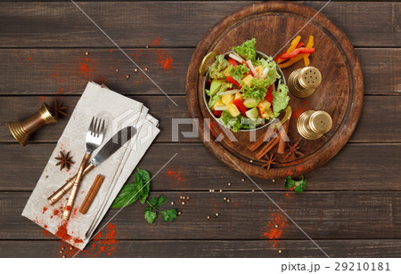 Vegan and vegetarian indian restaurant dish, fresh Vegan and vegetarian indian restaurant dish, fresh 29210181