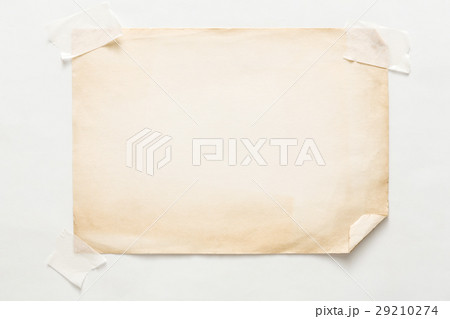 old craft paper sheet isolated on white background 29210274