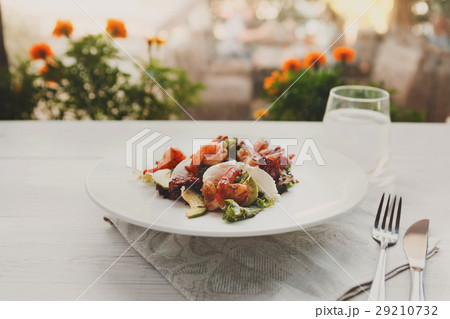 Traditional italian seafood salad with shrimps and 29210732