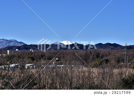 栃谷戸公園より富士山冬の朝景 29217599