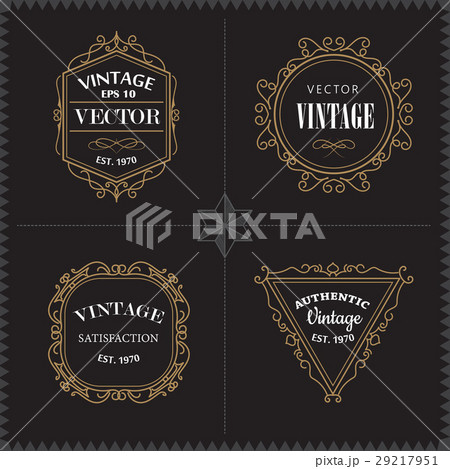Luxury Logos Set template vintage badge elegant 29217951