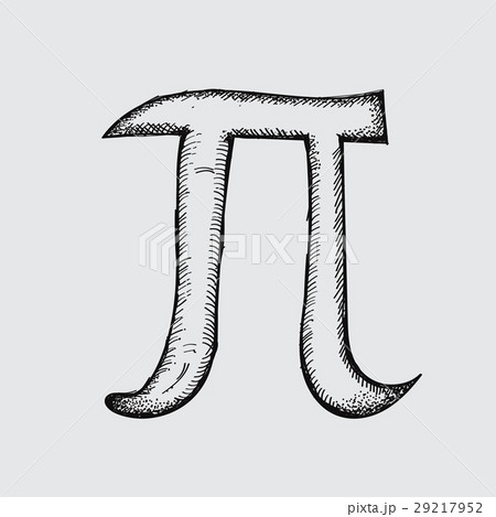 Pi Symbol  hand drawn Icon 29217952