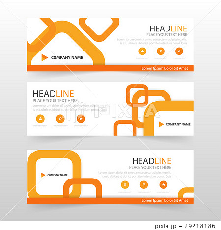 orange square corporate business banner template orange square corporate business banner template 29218186