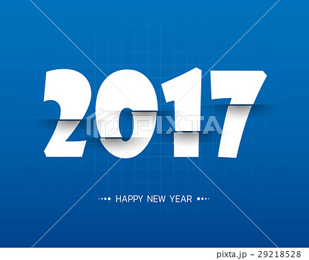 Happy new 2017 year. Greetings card.  29218528