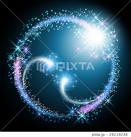 Salute and firework. Round frame. 29219236