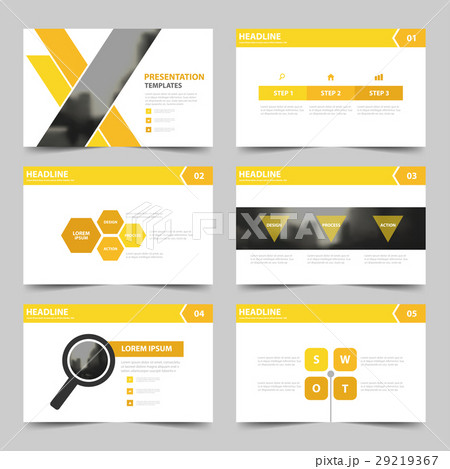 yellow Abstract presentation templates Infographic yellow Abstract presentation templates Infographic 29219367